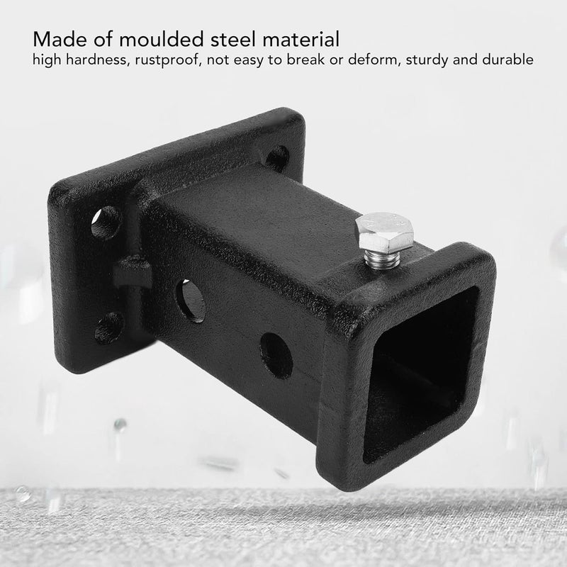 woobles Trailer Receiver Tube, 2in Bolt On Receiver Tube Trailer Hitch Receiver Adapter Moulded Steel Hitch Receiver Tube Universal for Pickup Trucks - Image 3