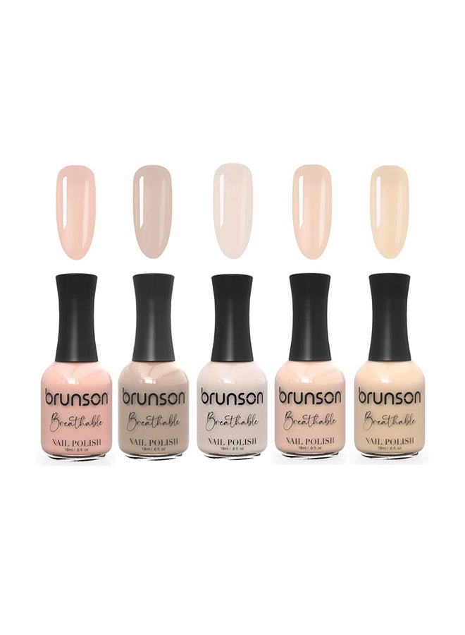 brunson Breathable Nail Polish Halal nail polish Wudu friendly Quick-Dry Vegan long lasting but easy peel off   18ml BNN