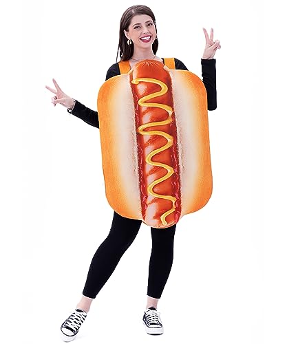 Seasons Halloween Hot Dog Costume Cosplay for Adult One Size - Image 1