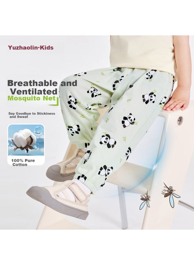 Yuzhaolin Kids Mosquito-Proof Mesh Breathable Pants Boys Girls Children'S Trousers Casual Long Pants Childhood Imagination - Image 1