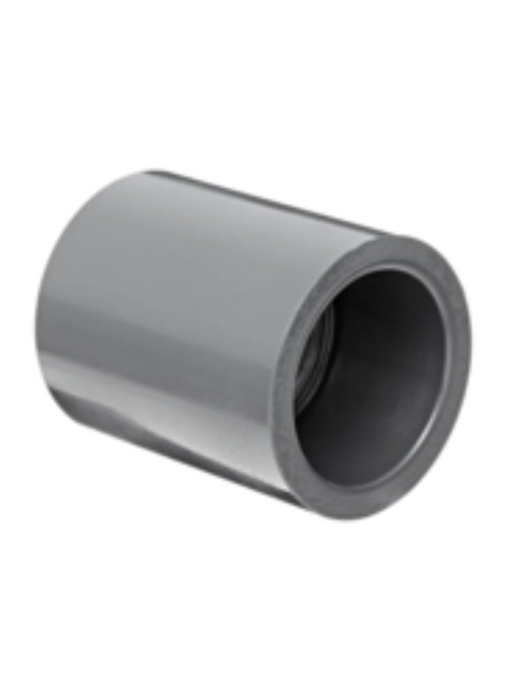KNP KNP Socket PVC Pipe Fitting is Used to Connect PVC Pipes in a Straight Line and Features Socke Style ends Designed for Solvent Welding. - Image 2