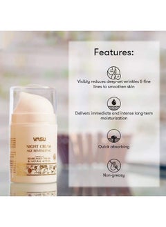 Vasu Night Cream Age Revitalizing 50 Ml  - Image 5