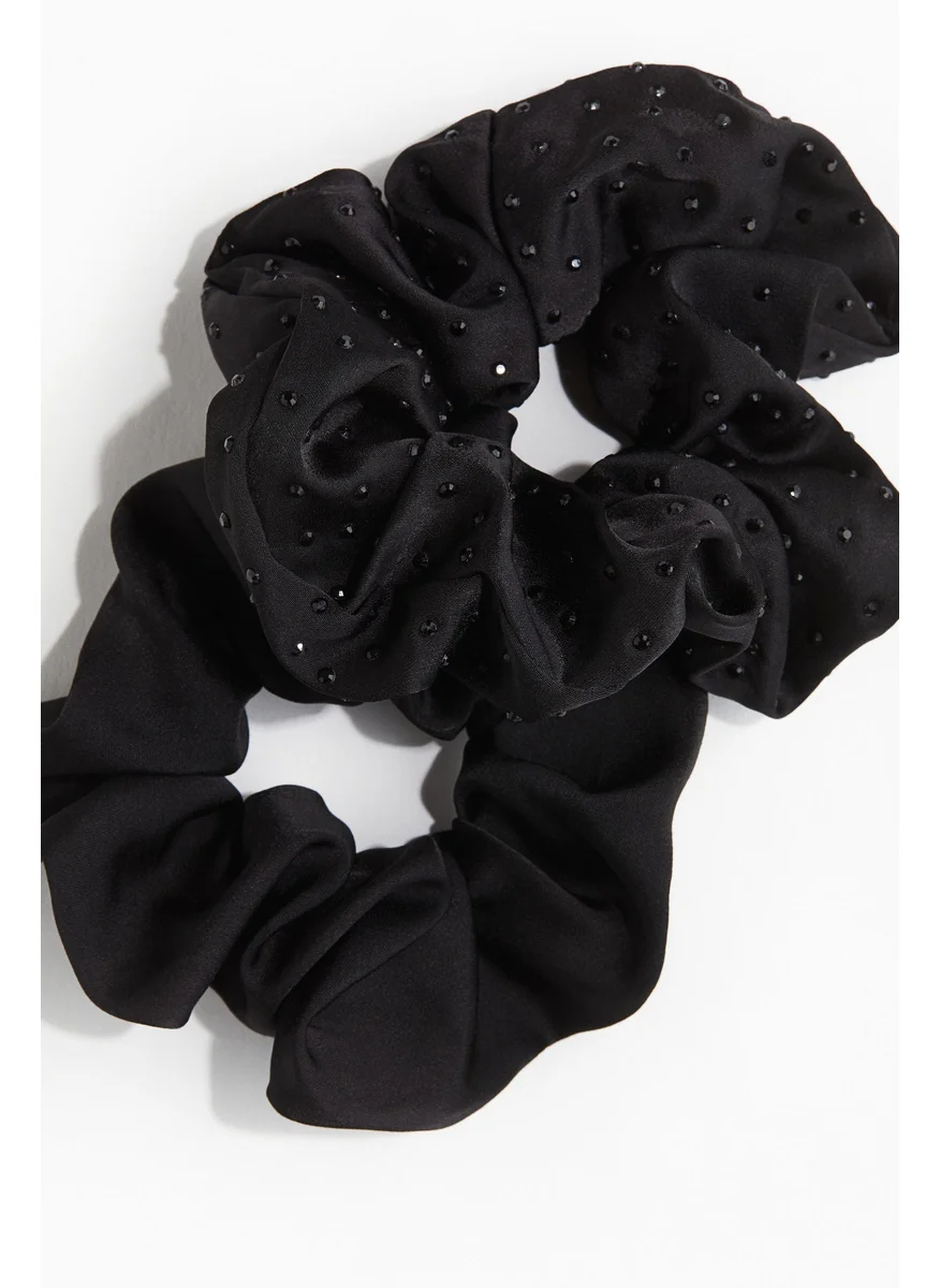 H&M 2-Pack Satin Scrunchies