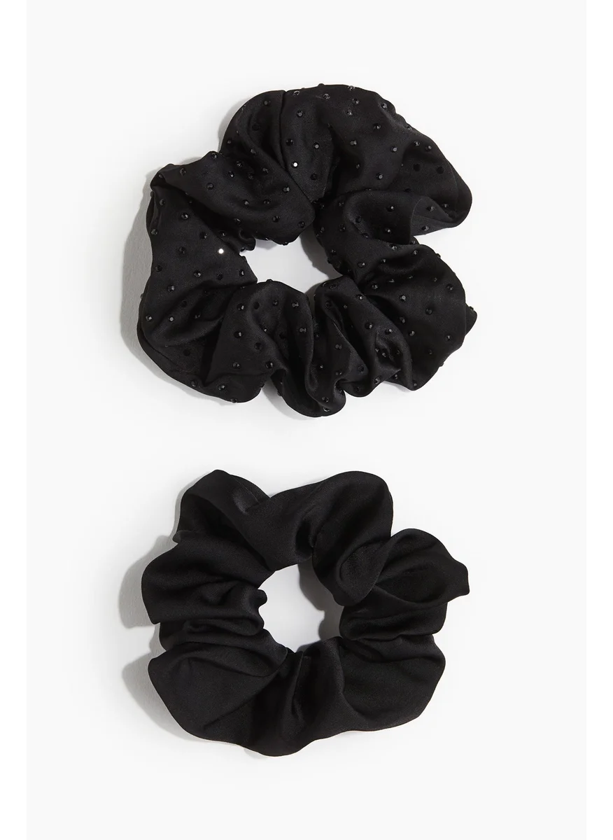 H&M 2-Pack Satin Scrunchies