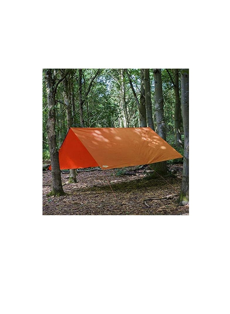 Waterproof Ground Cover Tent Shelter Dust-proof Rain Cover Tarpaulin Sheet (18 x 24, ORANGE) - Image 3