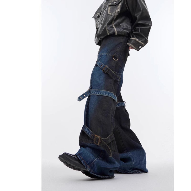 Unisex Casual Daily Denim Jeans - Image 4
