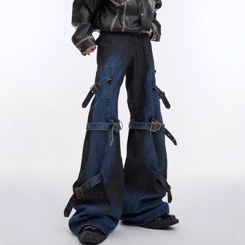 Unisex Casual Daily Denim Jeans - Image 3