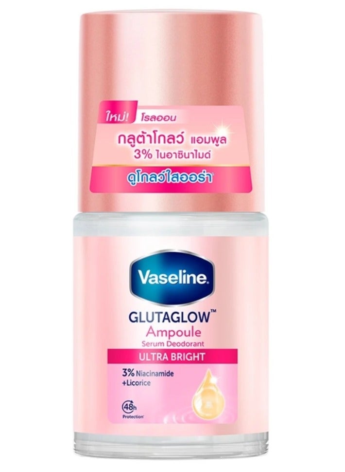 Vaseline Glutaglow Ampoule Serum Deodorant Ultra Bright Roll On 25 ml