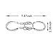 SHUYUE Classical Metal Horseshoe Puzzle Traditional Brain Teaser Puzzles Jigsaw Toy Silver - Image 3