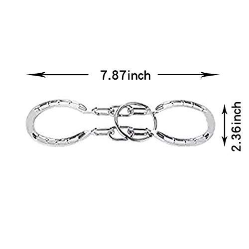 SHUYUE Classical Metal Horseshoe Puzzle Traditional Brain Teaser Puzzles Jigsaw Toy Silver - Image 5