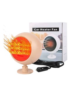 McDou Car Portable Heater Plugged into Cigarette Lighter Car Heater and Cooling Fan （Pink）  - Image 1