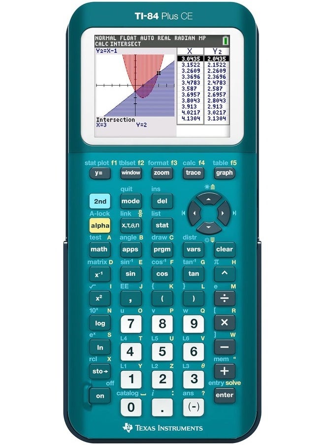 Texas - Texas Instruments TI-84 Plus CE Color Graphing Calculator Teal - Image 1