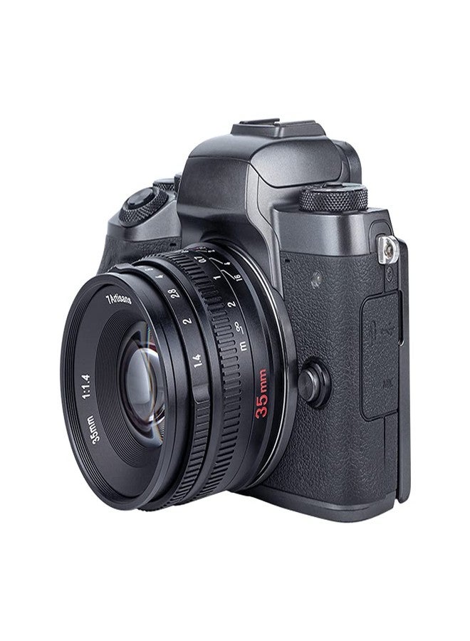 7artisans 35mm F1.4 Mark II APS-C Manual Focus Fixed Lens Large Aperture Compatible with Fujifilm Fuji Camera X-A1 X-A10 X-A2 X-A3 A-at X-M1 XM2 X-T1 X-T3 X-T10 X-T2 X-T20 X-T30 X-Pro1 X-Pro2 X-E1 - Image 3