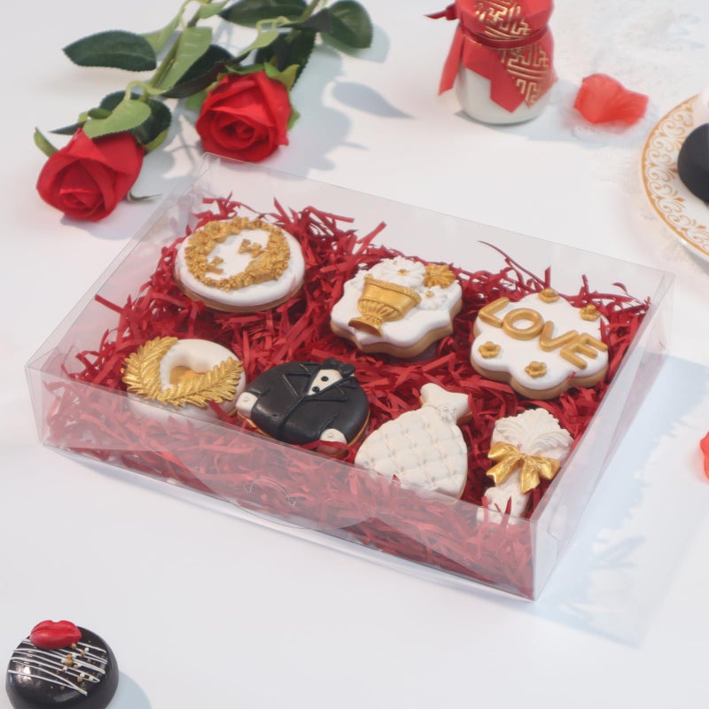 RomanticBaking 10PCS 10x7x2 inches Clear Bakery Boxes for Strawberry,Cookies, Macaron,Gift Treat Boxes for Party Favors - Image 4