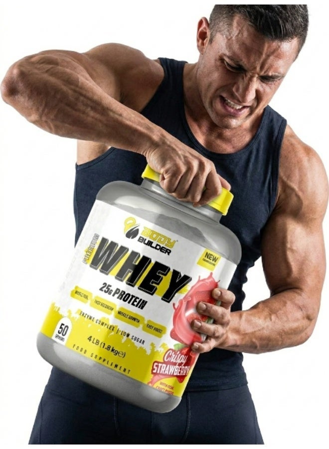 Body Builder Premium Whey Protein Crispy Strawberry 4lbs