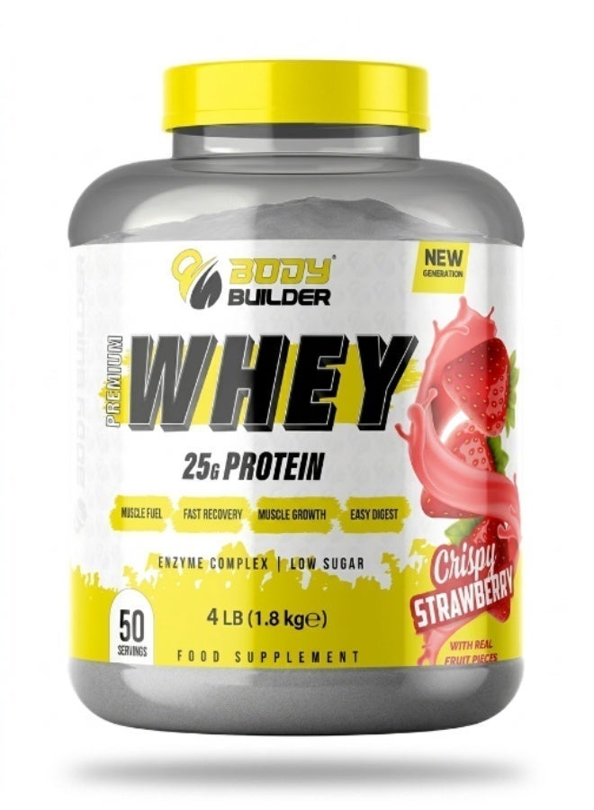 Body Builder Premium Whey Protein Crispy Strawberry 4lbs