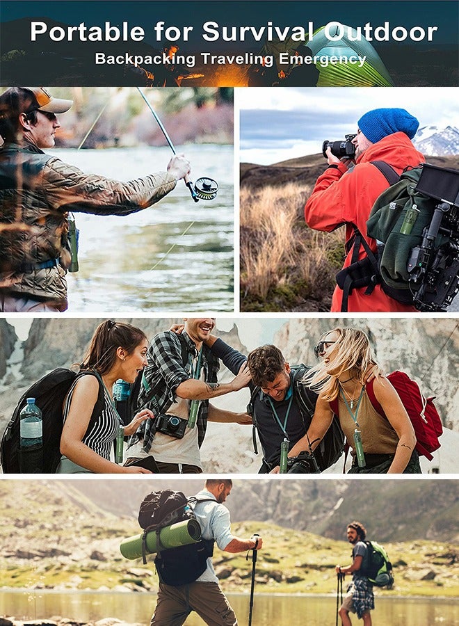 GROIC Personal Water Filter Straw Portable Emergency Water Filtration System Hiking Camping Straw Survival Gear Emergency Preparedness,Outdoor Camping Equipment - Image 5
