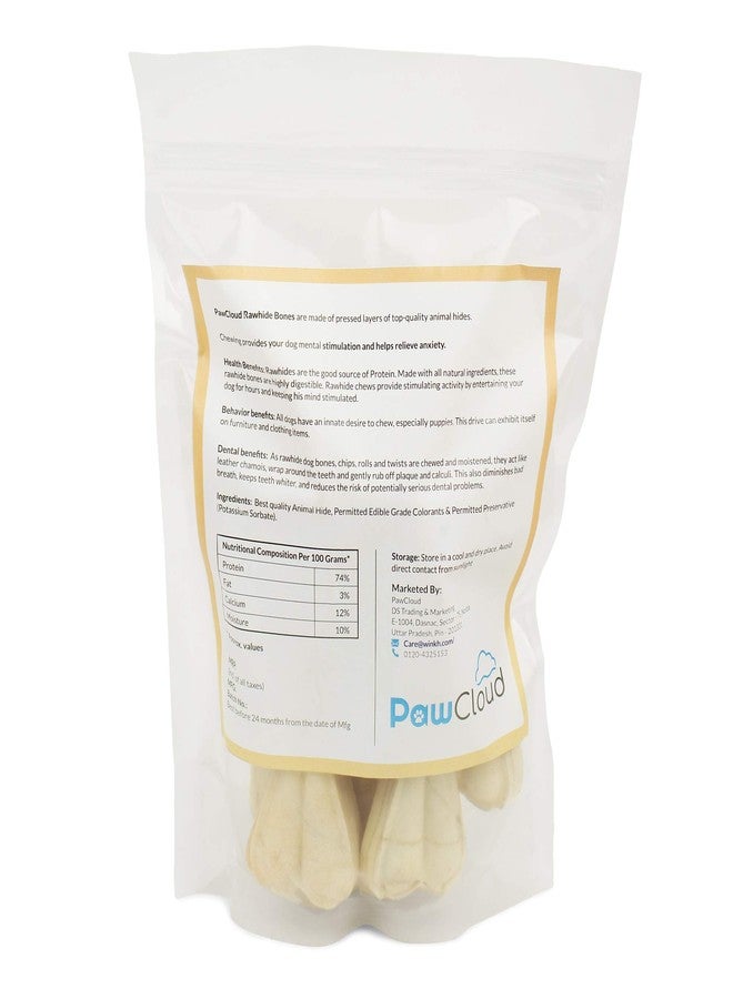 PawCloud Rawhide Pressed Dog Chew Bone, Dog Bone Treat, 4 Inches, 1 Kg (Approx 24 Pieces) - Image 4