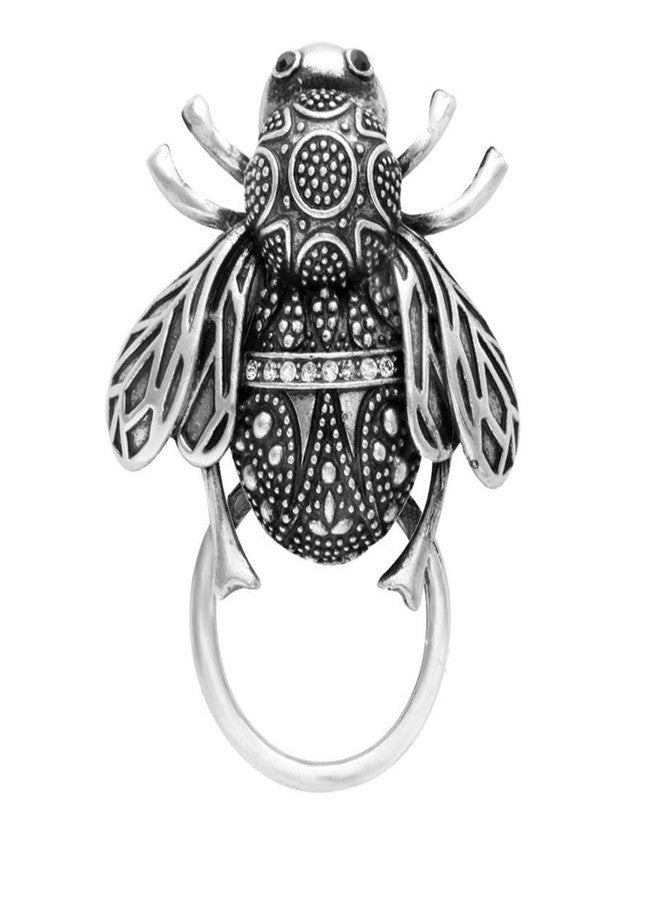 MANZHEN Vintage Bumble Bee Trendy Magnetic Eyeglass Holder Brooches Ladybug Brooch (Bee) - Image 1