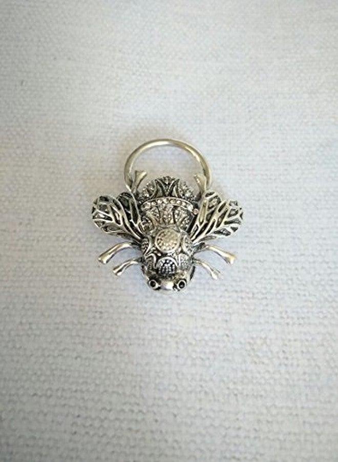 MANZHEN Vintage Bumble Bee Trendy Magnetic Eyeglass Holder Brooches Ladybug Brooch (Bee) - Image 2