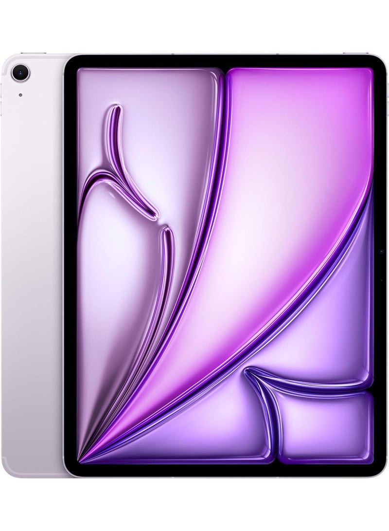 ابل  iPad Air 2024 (الجيل السادس) M2 مقاس 13 بوصة وسعة 256 جيجابايت وواي فاي أرجواني - إصدار عالمي - Image 1