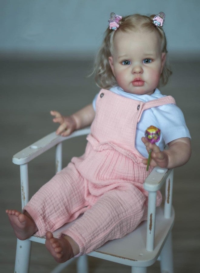 scnbom 24inch Reborn Baby Dolls Girls Silicone Babies Lifelike Newborn Toddler Eyes Open Realistic boy That Look Real - Image 2
