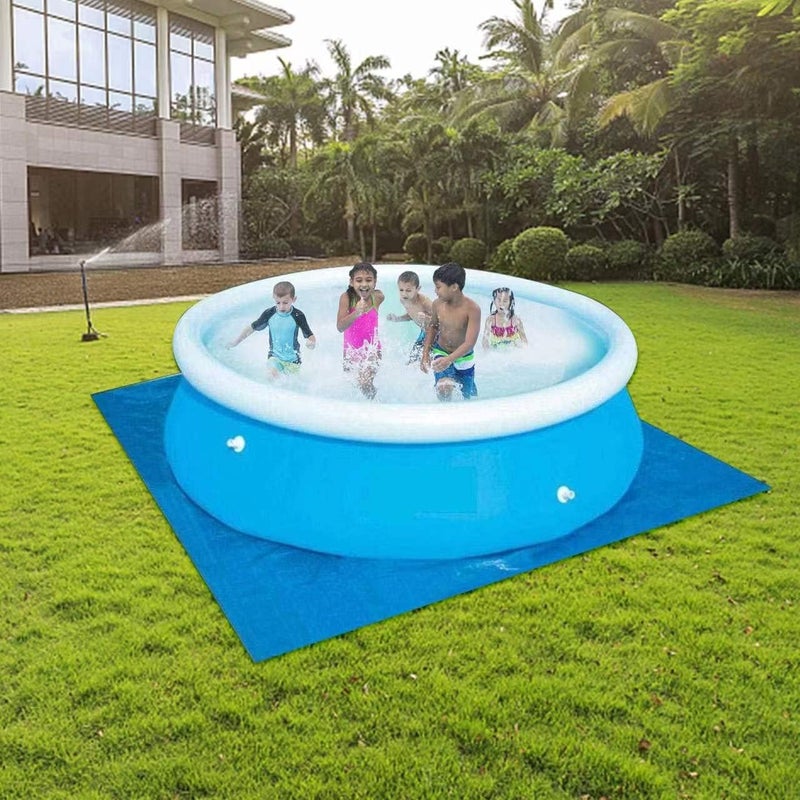 Gecter 12Ft Round Swimming Pool Ground Cloth for Above Ground Pools,Pool Blanket for Frame Pools,Round Pool Accessories - Image 4