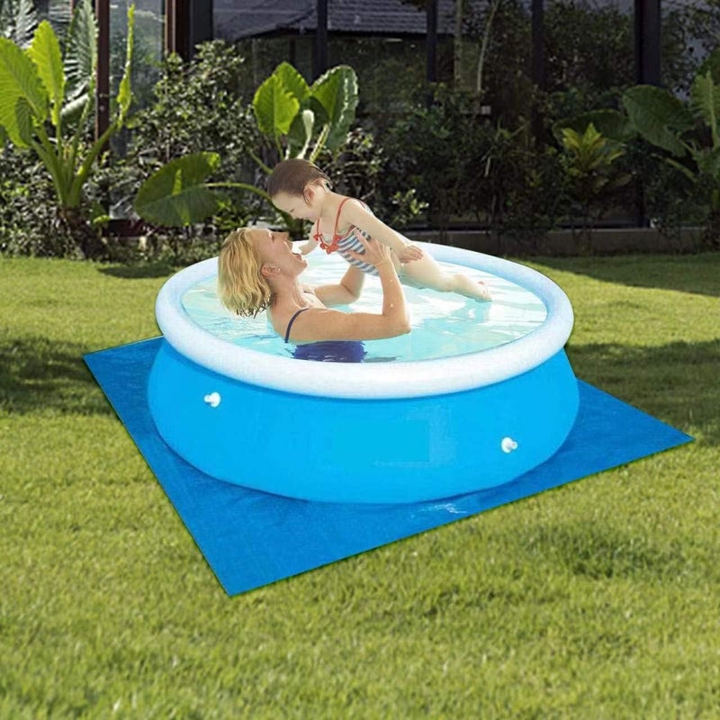 Gecter 12Ft Round Swimming Pool Ground Cloth for Above Ground Pools,Pool Blanket for Frame Pools,Round Pool Accessories - Image 5