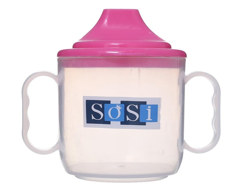 Cup With Handle For Kids With Hard Spout, Fuchsia DR-A-625 - Image 2