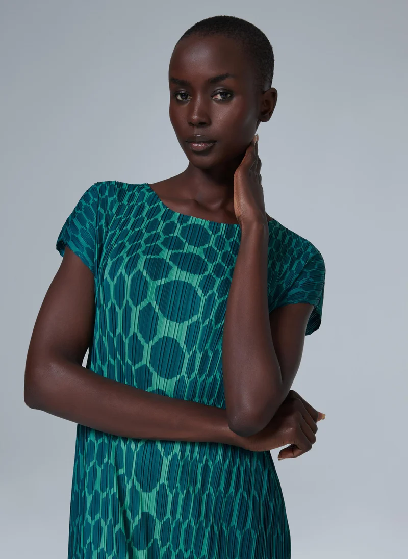 Leem  Ombre Plisse Dress for Women | Best Price UAE