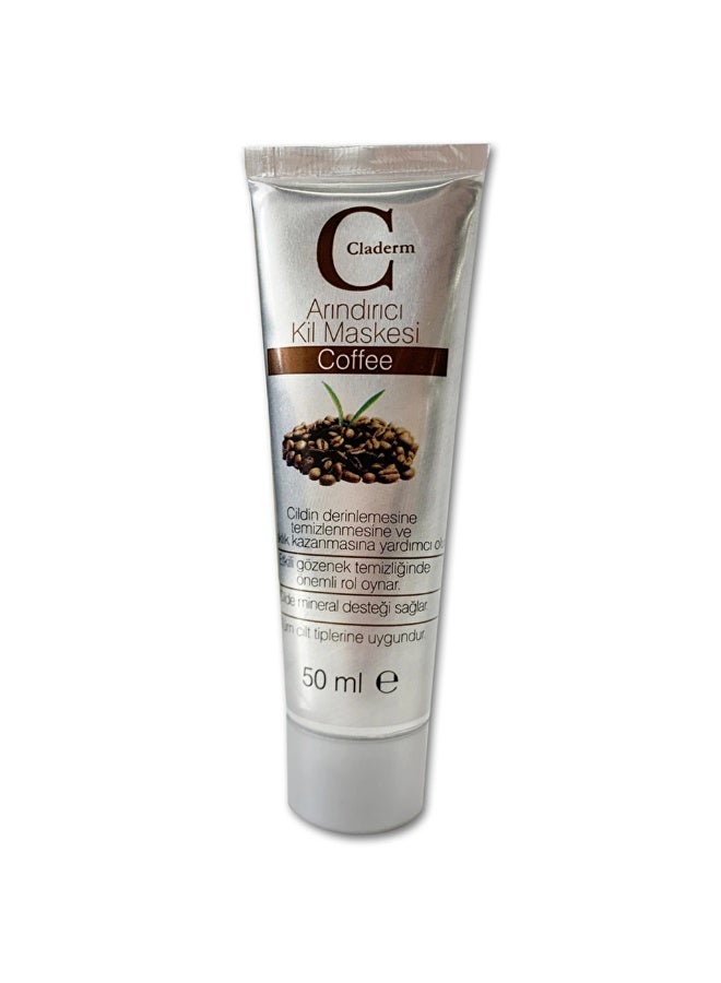 Claderm Pure Clay Face Mask with Coffee Extract 50ml (Original Products)