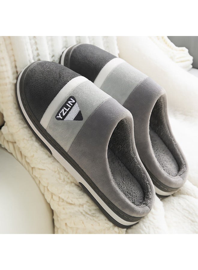 Yuzhaolin Cotton Slippers Men And Women Winter Soft Bottom Warm Home Indoor Postpartum Shoes Household Cotton Shoes