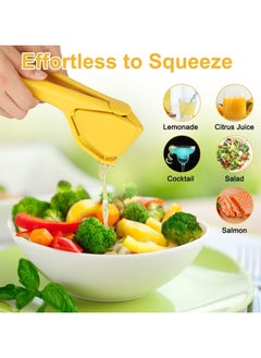 Arabest Lemon Squeezer, Lemon Juicer Hand Lime Squeezer, Nicehelper Large Manual Citrus Press That Folds Flat for Space, Ergonomic Design with Sideways Pivot, Easy to Use, for Lemon, Lime, Cirtus, Fruit  - Image 2