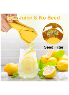 Arabest Lemon Squeezer, Lemon Juicer Hand Lime Squeezer, Nicehelper Large Manual Citrus Press That Folds Flat for Space, Ergonomic Design with Sideways Pivot, Easy to Use, for Lemon, Lime, Cirtus, Fruit  - Image 4