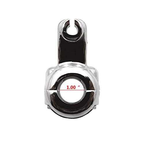 LE LEFOSSI Chrome Clutch Lever Perch Holder Mount Bracket Clutch Bracket Aftermarket Part compatible with Harley Touring 96-07 Dyna Softail Street Bob FXDB/Wide Glide FXDWG/Switchback FLD - Image 3