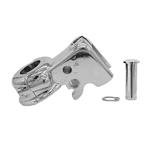 LE LEFOSSI Chrome Clutch Lever Perch Holder Mount Bracket Clutch Bracket Aftermarket Part compatible with Harley Touring 96-07 Dyna Softail Street Bob FXDB/Wide Glide FXDWG/Switchback FLD - Image 2