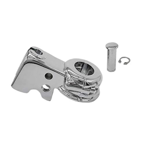 LE LEFOSSI Chrome Clutch Lever Perch Holder Mount Bracket Clutch Bracket Aftermarket Part compatible with Harley Touring 96-07 Dyna Softail Street Bob FXDB/Wide Glide FXDWG/Switchback FLD - Image 1