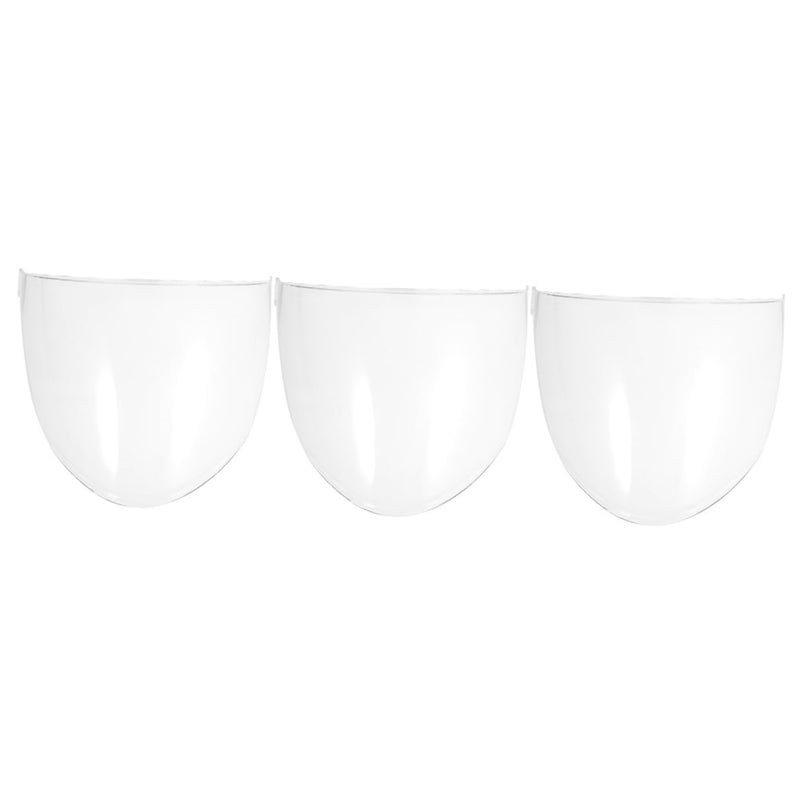 Zerodeko 3pcs Replacement Motorcycle Visor Lens Transparent Shield Accessory for Enhanced Visibility Compatible with Models Easy Installation and Maintenance Material for Use - Image 1