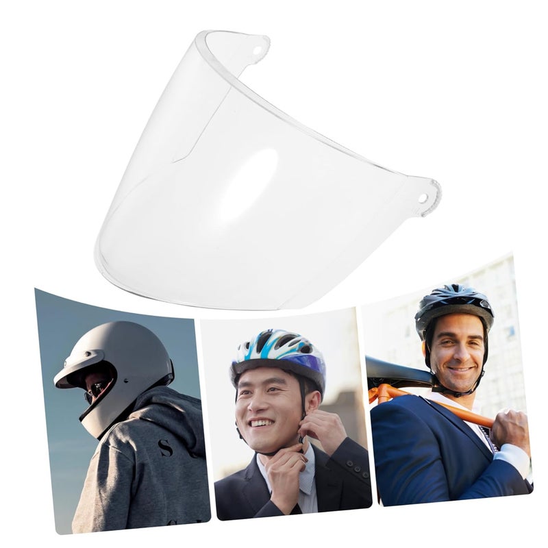 Zerodeko 3pcs Replacement Motorcycle Visor Lens Transparent Shield Accessory for Enhanced Visibility Compatible with Models Easy Installation and Maintenance Material for Use - Image 2