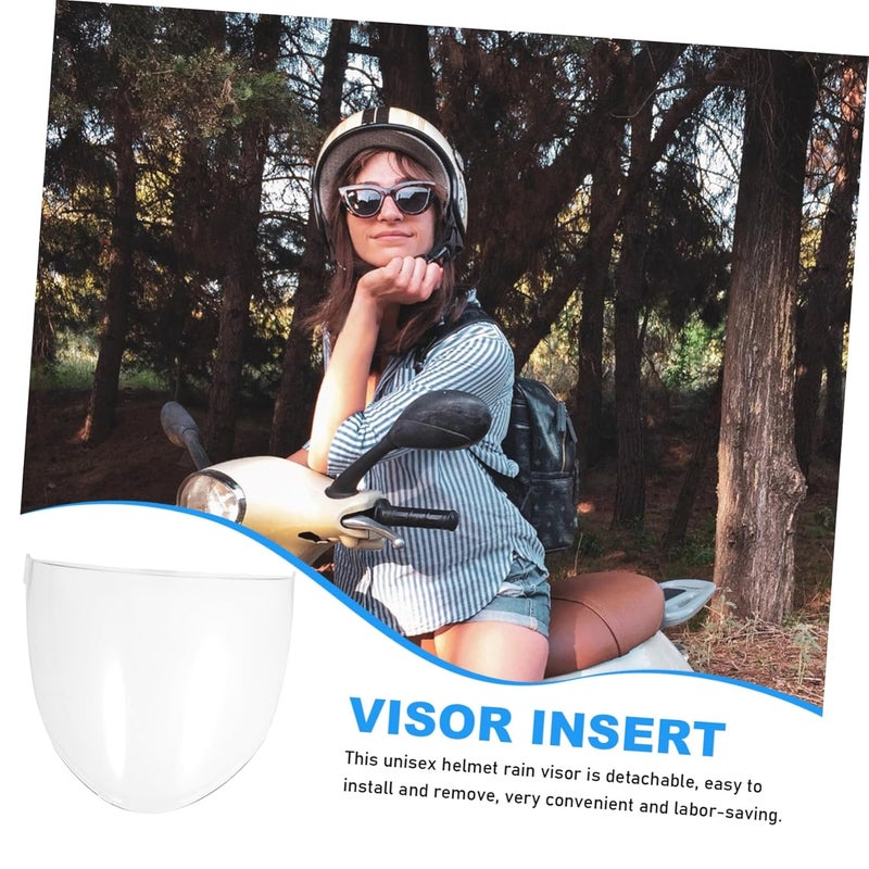 Zerodeko 3pcs Replacement Motorcycle Visor Lens Transparent Shield Accessory for Enhanced Visibility Compatible with Models Easy Installation and Maintenance Material for Use - Image 5
