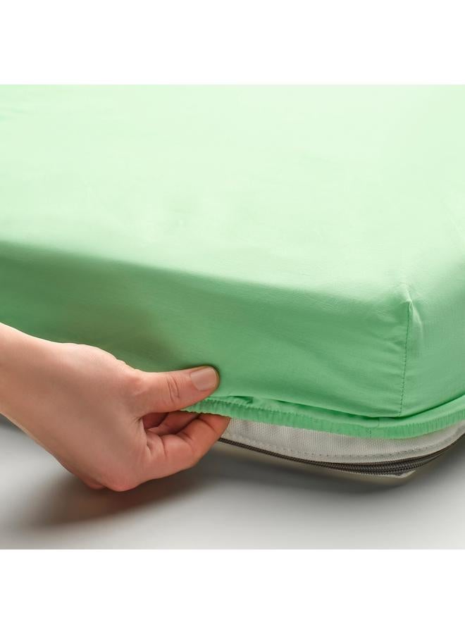 Zaboon 3-Piece Bedlinen Set For Cot, Green/Turquoise, 60X120 Cm - Image 4