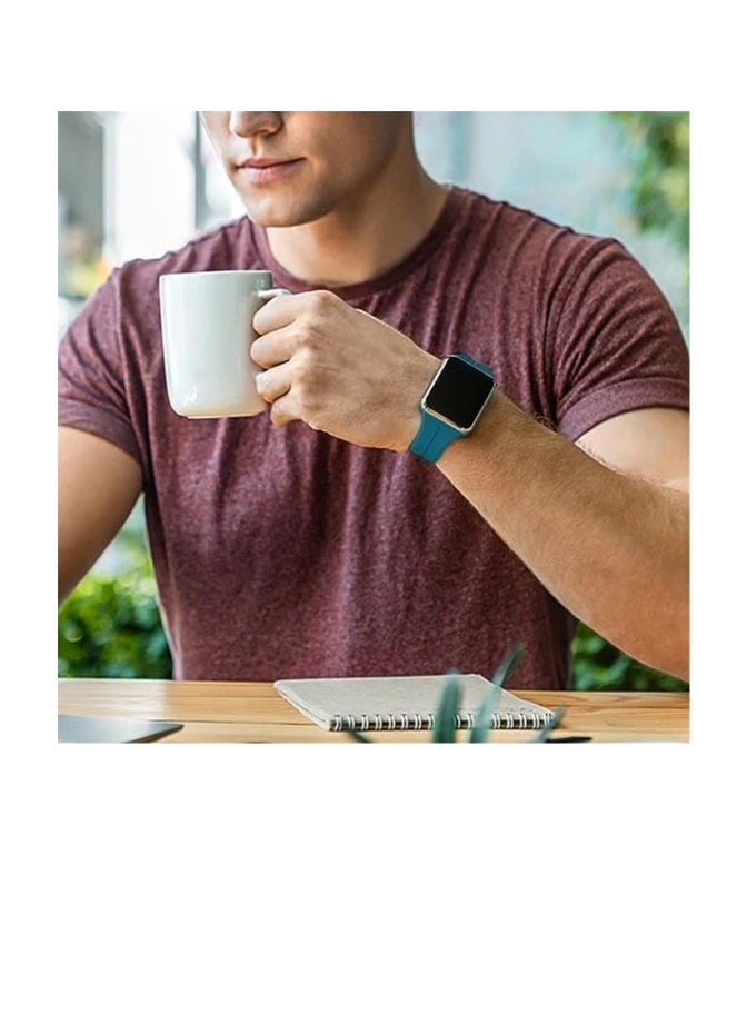 Generic - Magnetic Bands for Apple Watch Ultra/Ultra 2 Band 49mm 45mm 44mm 42mm Soft Sport Silicone Strap for iwatch Series 9/8/7/6/5/4/3/2/1/SE2/SE - Image 1