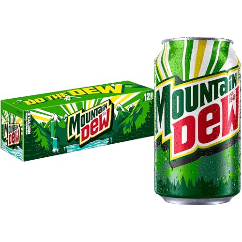 Mountain Dew Soda, 12 Fl Oz Cans (Pack of 12) - Image 1