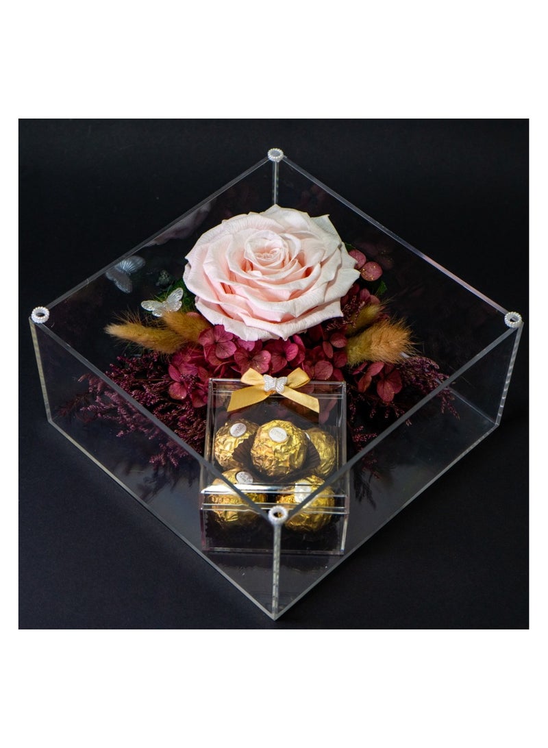 Sofia Nature Eternal Rose Bloom Chocolate Gift Set- Birthday Gift - Image 1