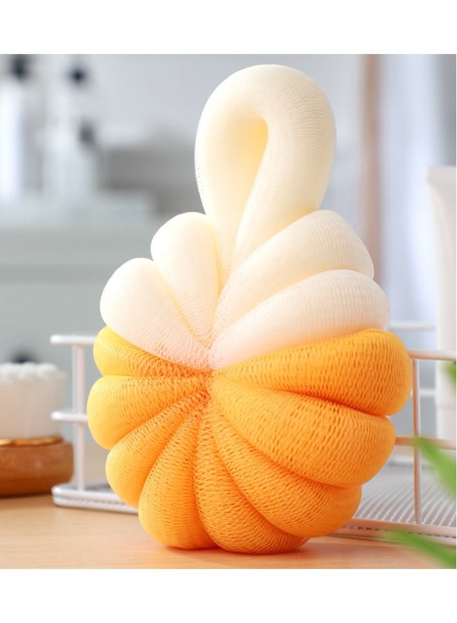 Beauenty 2 pumpkin shaped bath balls (Pumpkin Orange + Clear sky Blue) - Image 2