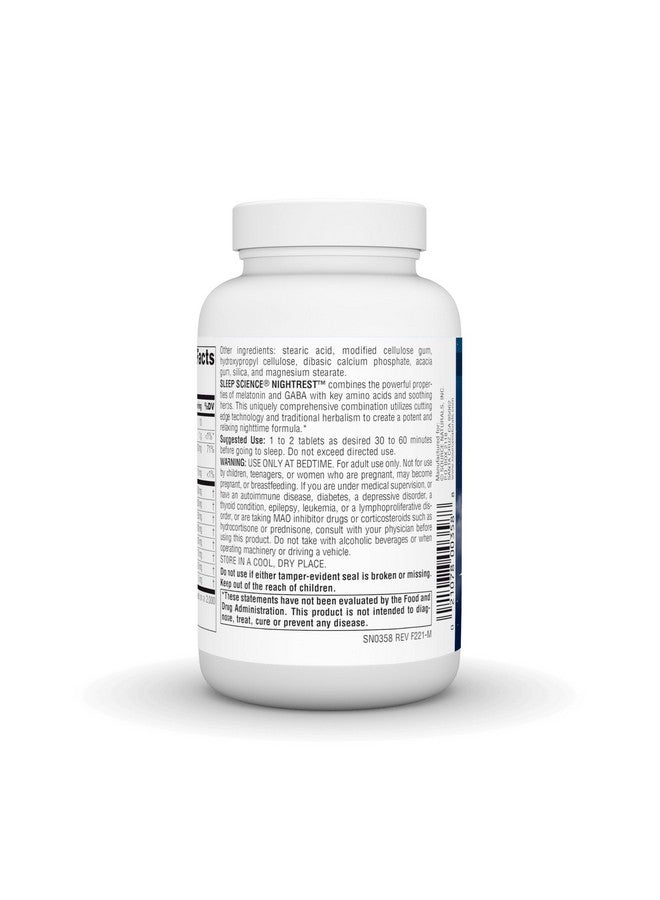 Source Naturals Sleep Science NightRest with Melatonin - BioAligned MultiNutrient & Herb Complex, for Rest & Relaxation Support* - 100 Tablets - Image 4