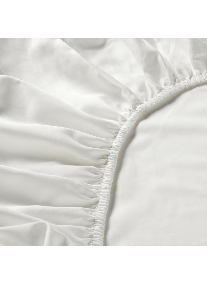 Generic Fitted sheet, white, 160x200 cm  - Image 5