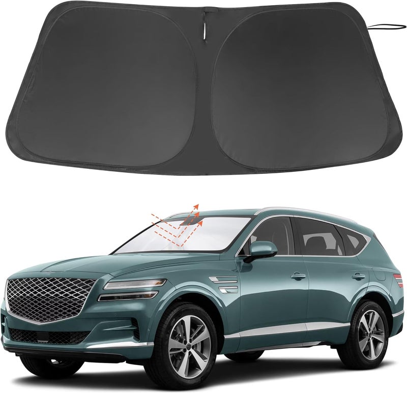 LHFLIVE Custom Fit Windshield Sun Shade for Genesis GV80 - Image 1