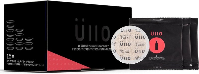 Ãœllo Ullo Full Bottle Replacement Filters (15 Pack) With Selective Sulfite Technology To Make Any Wine Histamine And Sulfite Preservative Free - Image 1