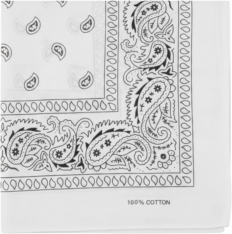 ComboCube 12 Pack(one Dozen) Multi-Purpose Cotton Paisley Cowboy Bandanas Headband for Men and Women - Image 1